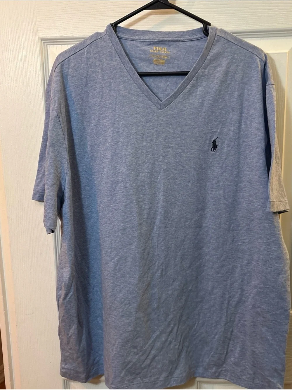 Polo by Ralph Lauren Light Blue V-Neck T-Shirt